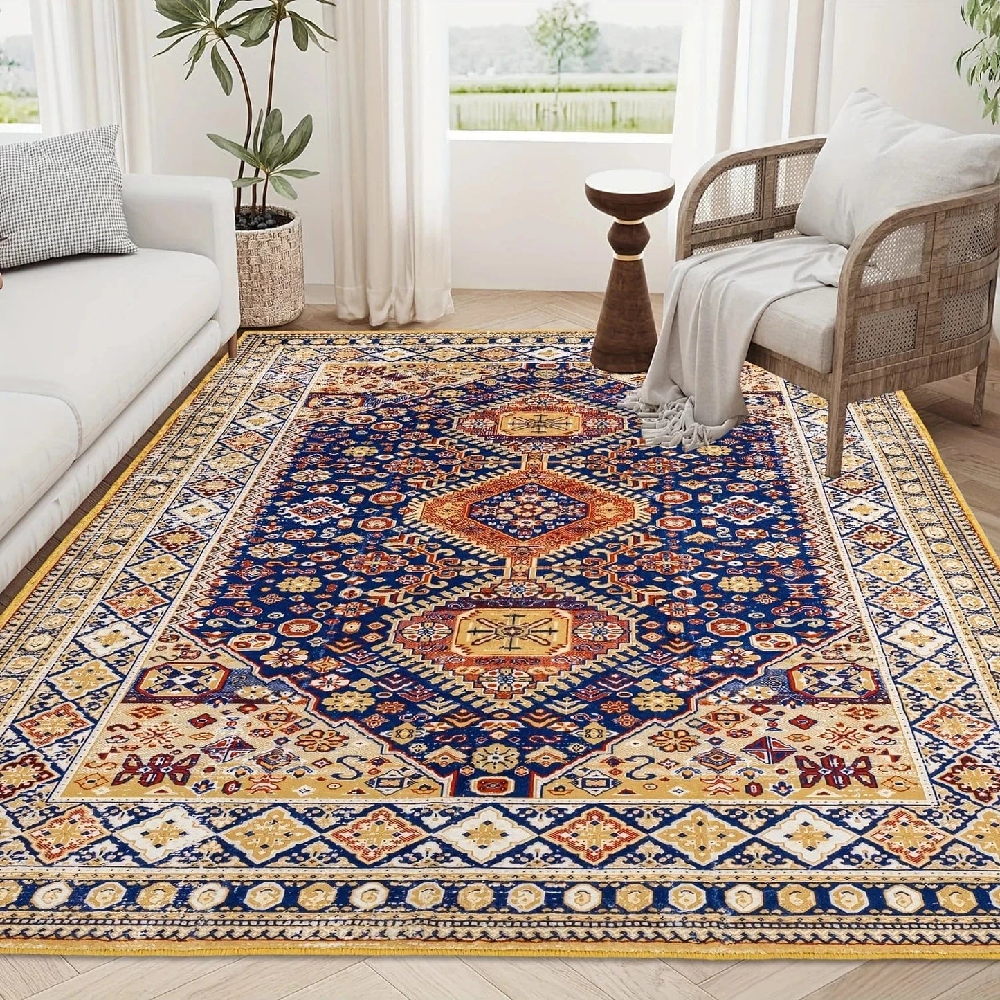 Canvanation 2508161228 / 180x240cm71x94in Tapis Berbère rectangulaire géométrique – Style classique & polyvalent