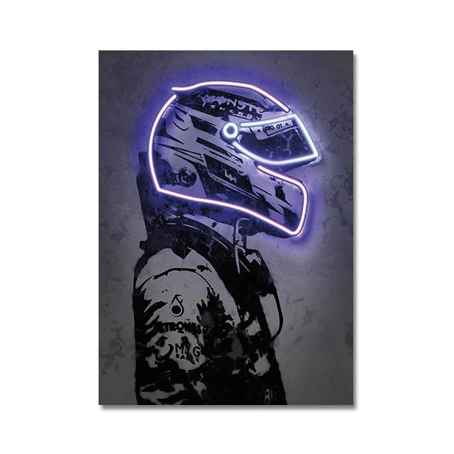 Canvanation 2 / 40x60cm Affiche Casque De Moto Neon