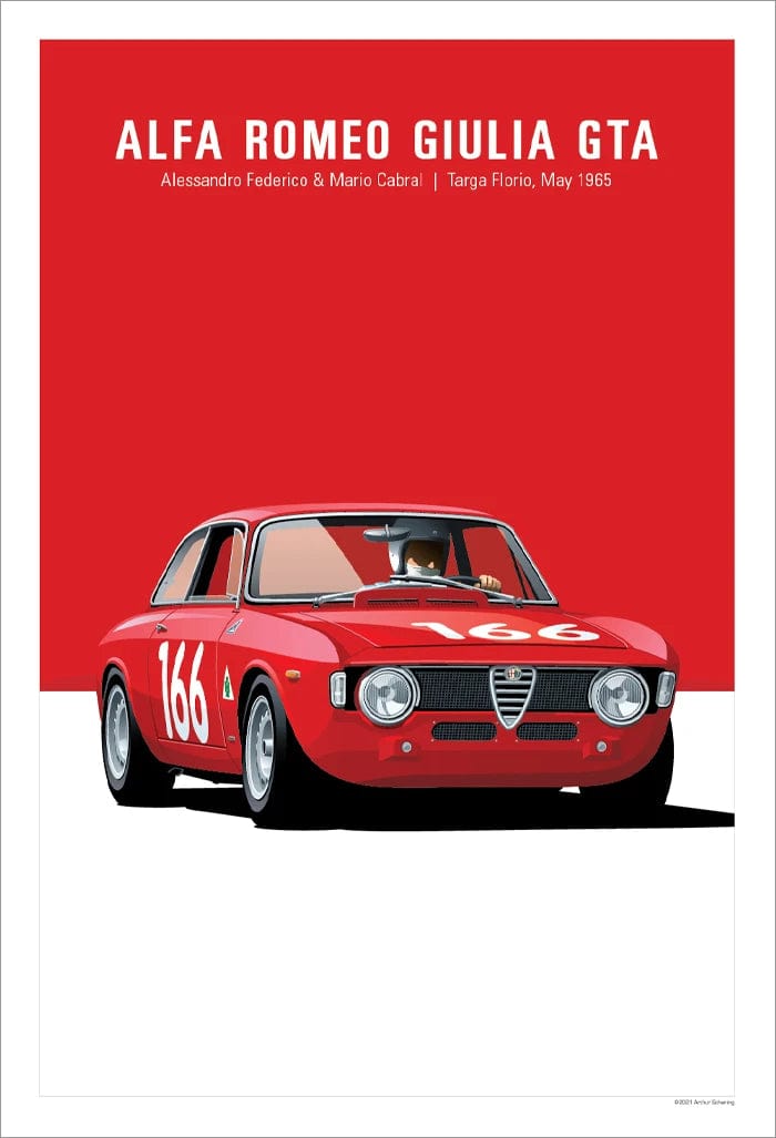 Canvanation 1 / 50x70cm Affiche Retro Voiture GTR