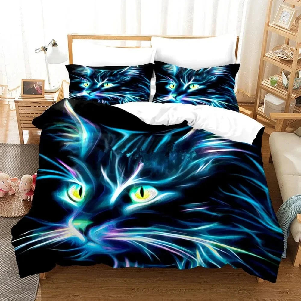 Canvanation Housse De Couette - 3D Cute Chat