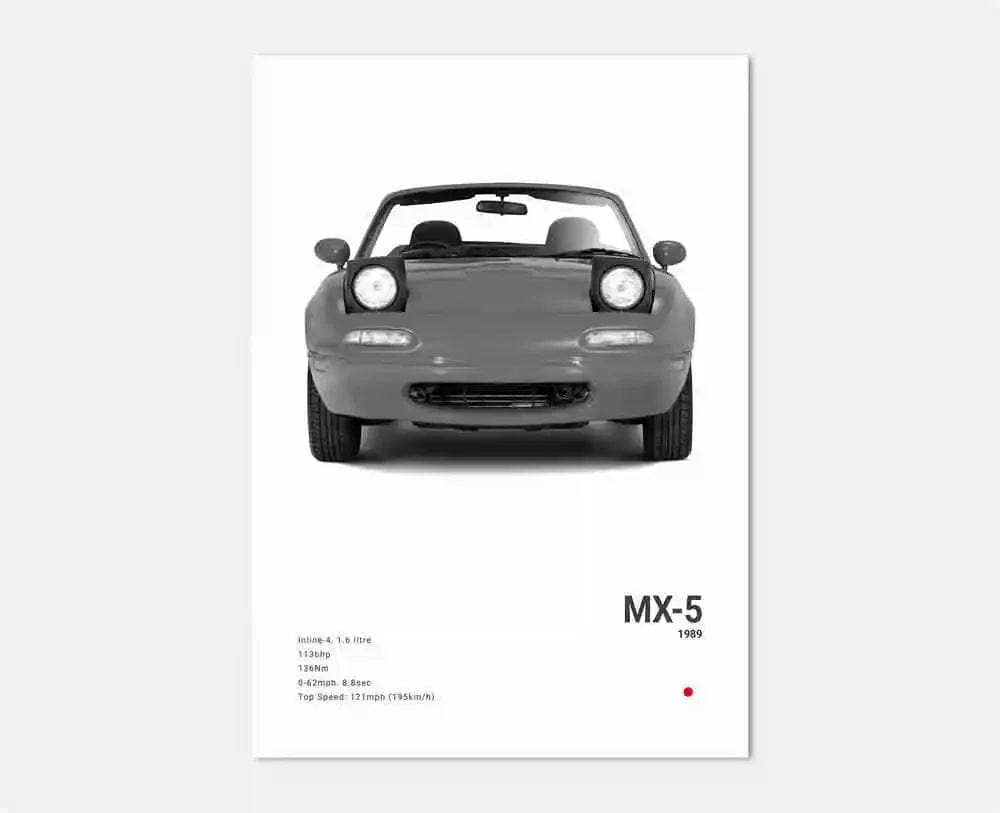 Canvanation 1 / 50x70cm Affiche Voiture Pop Noir Et Blanc Japon