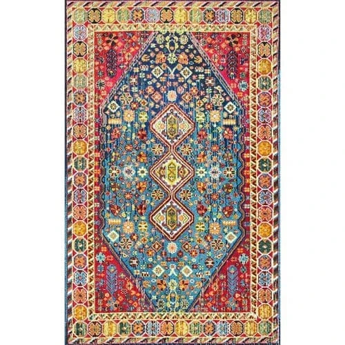 Canvanation Lint-free18 / 300x400cm 118x157in Tapis Berbère rectangulaire rétro moderne – Impression 3D, antidérapant & absorbant