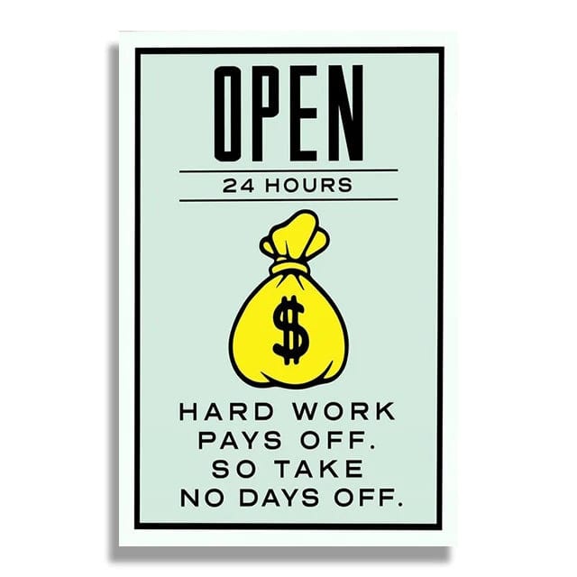 Canvanation SW397 / 60X90cm Affiche Monopoly Citation De Motivation