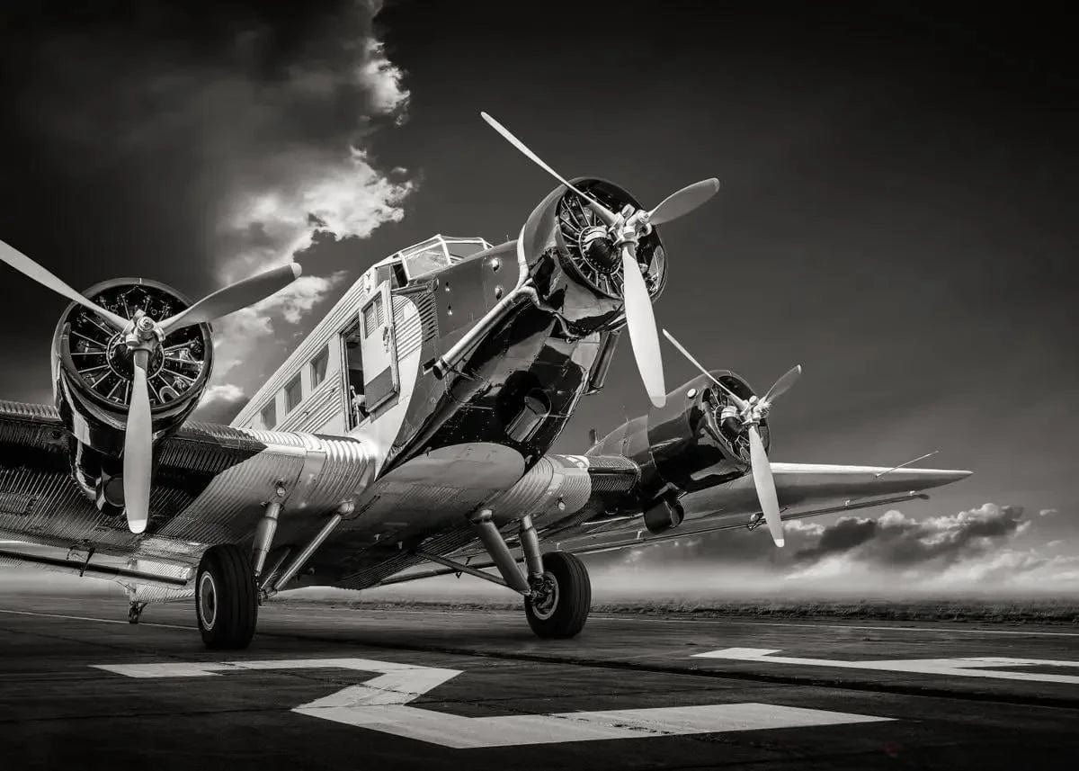 Canvanation 16 / 50x70cm Affiche Poster Avion Vintage