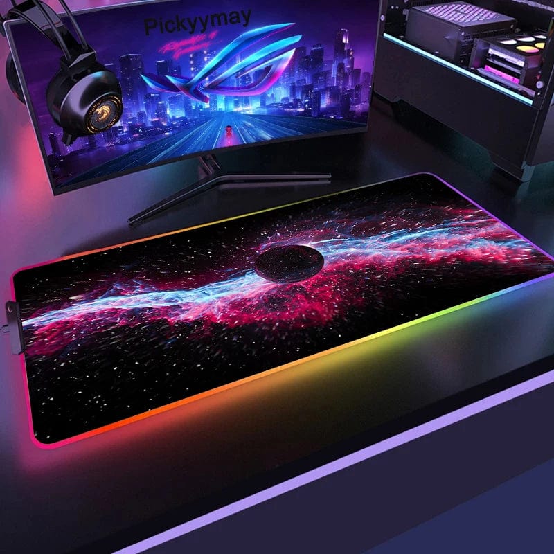 Canvanation Space XM00009(6) / 400x900x3mm Tapis De Souris - Espace RGB