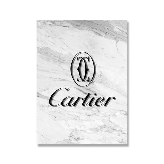 Canvanation Affiche Luxe Cartier Marbre