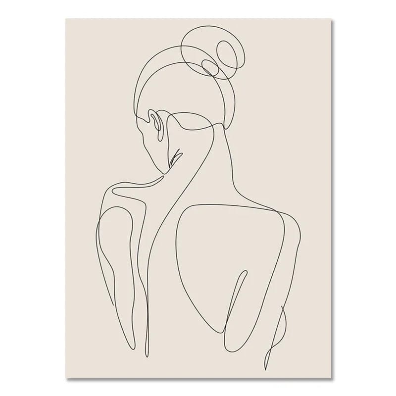 Canvanation 20 / 40x60cm Affiche Abstrait Boheme Noir Et Blanc