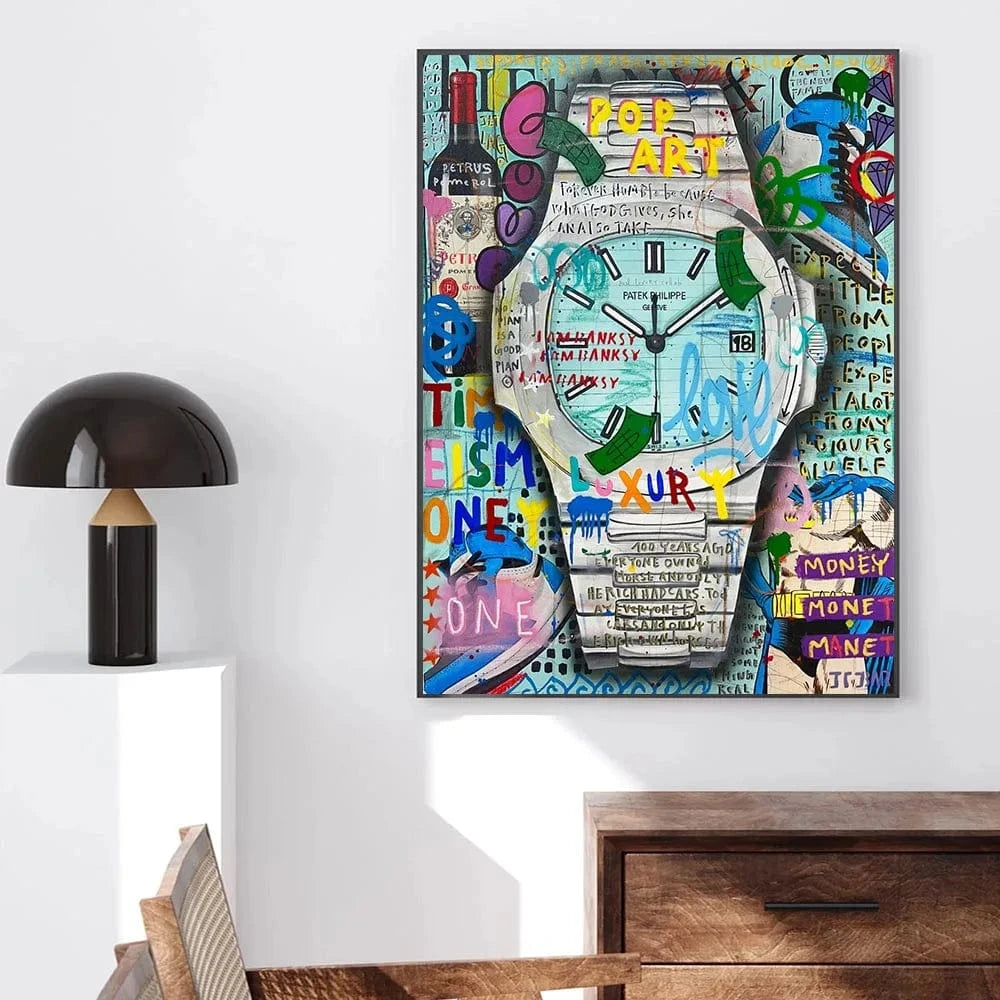 Canvanation Affiche Pop Art Rolex Graffiti