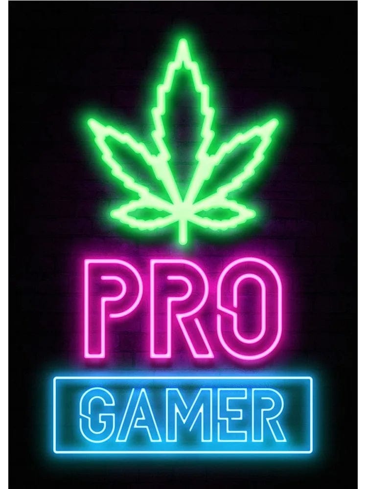Canvanation M / 40x60cm Affiche Neon Art Gaming Zone