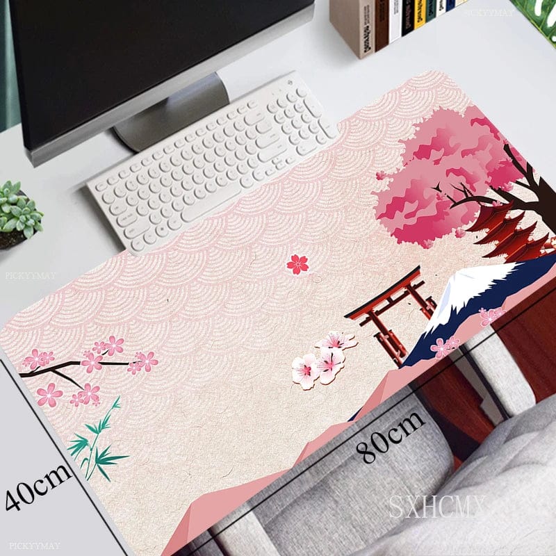 Canvanation ZZ-yinghua-010 / 900x400x2mm Tapis De Souris - Fleurs De Cerisier