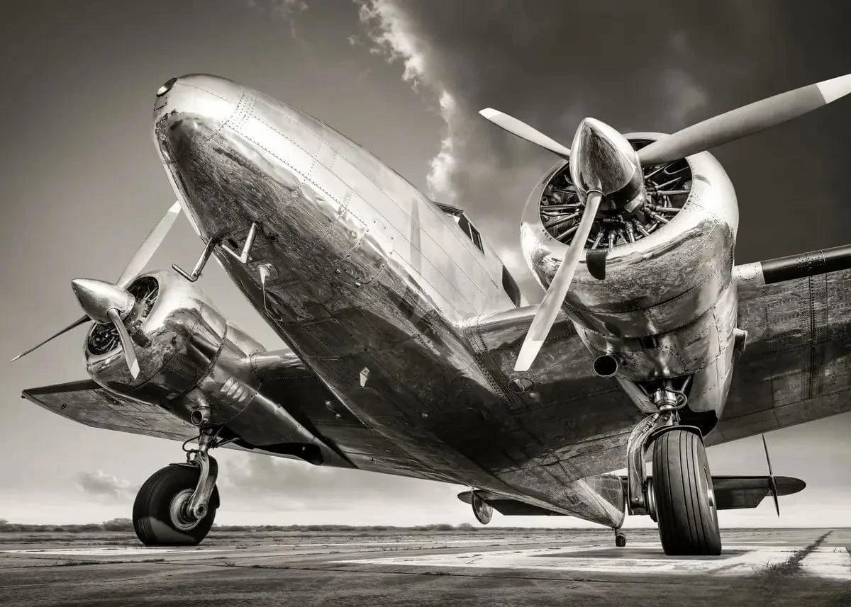 Canvanation 2 / 50x70cm Affiche Poster Avion Vintage