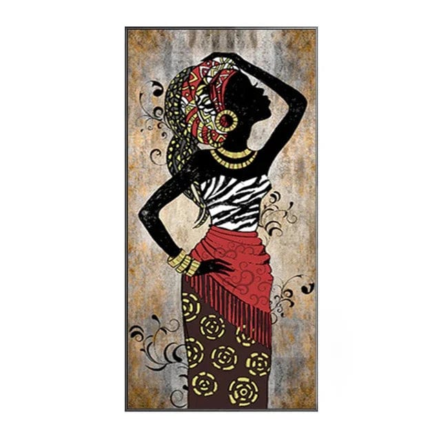 Canvanation H31-7 / 50x100cm Affiche Femme Africaine