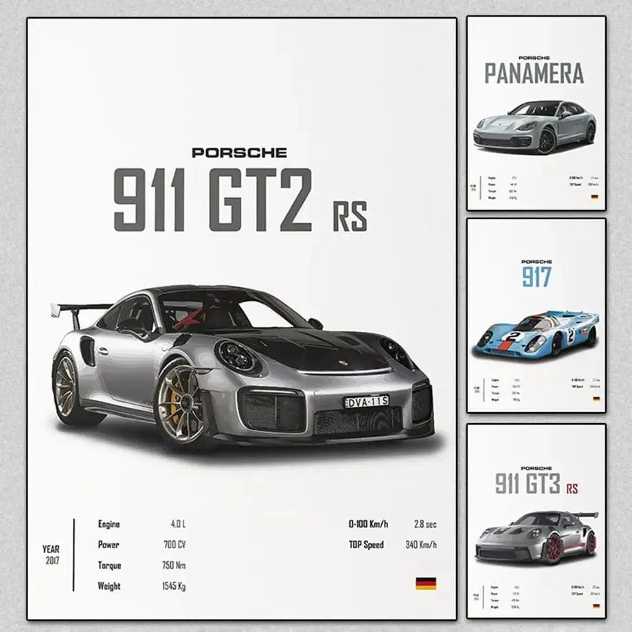 Canvanation Affiche Voiture De Sport