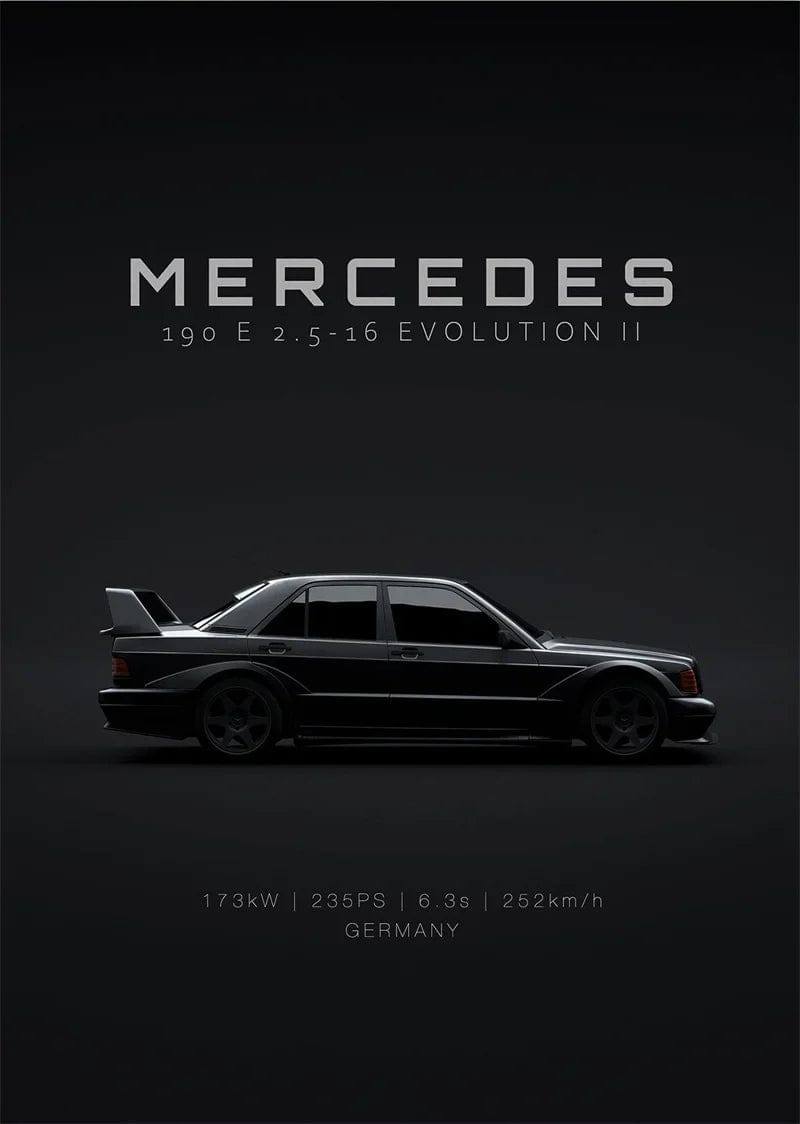 Canvanation 10 / 50X70cm Affiche Voiture Luxe Sport Audi Mercedes Mclaren Dodge Nissan
