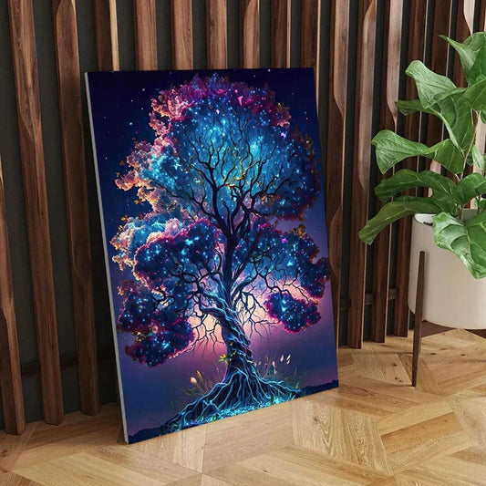 Canvanation Affiche Éclat Sylvestre : La Majesté de l'Arbre de Vie