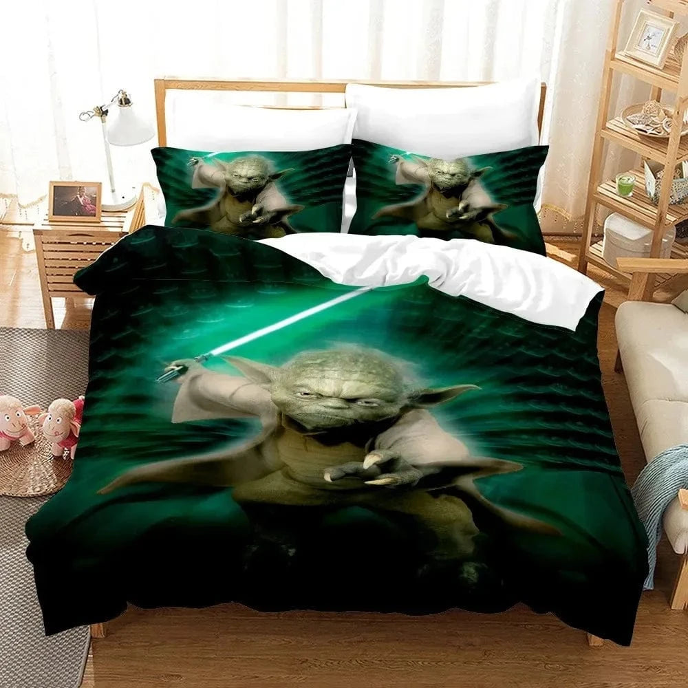 Canvanation M / 150x200cm Housse De Couette - 3D Yoda Darkvador Star