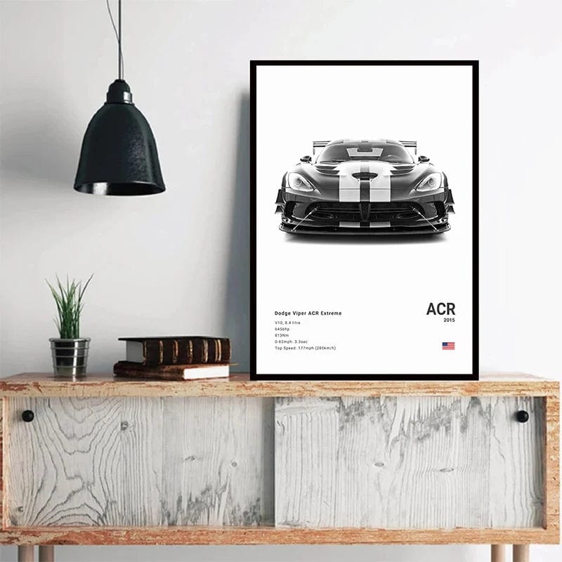 Canvanation Affiche Voiture Demon Trx Hellcat Charger