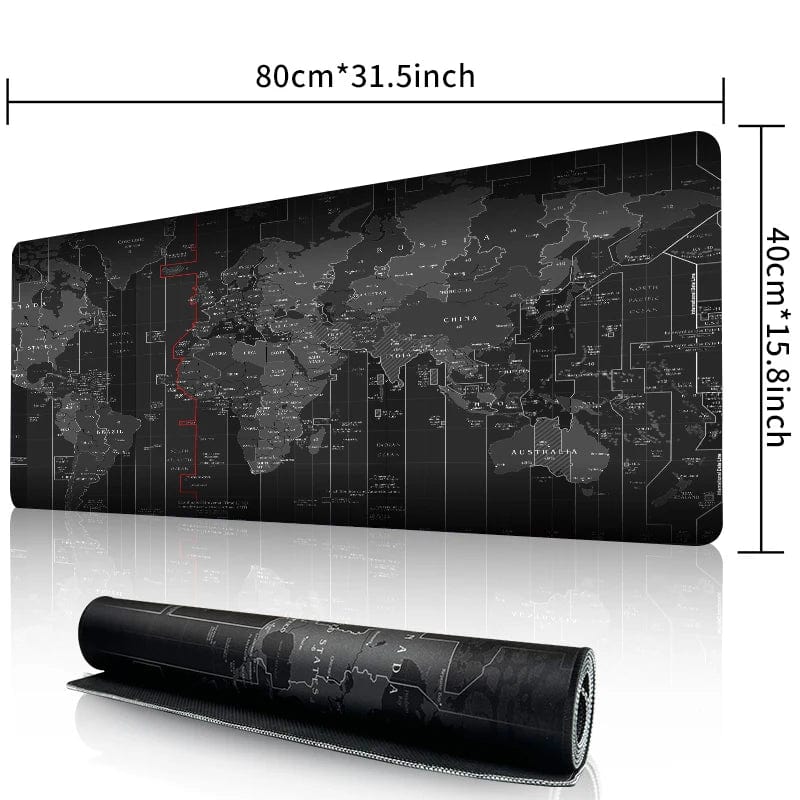 Canvanation ShiJie8040 / 90x40 cm Tapis De Souris - Planisphère Carte Du Monde