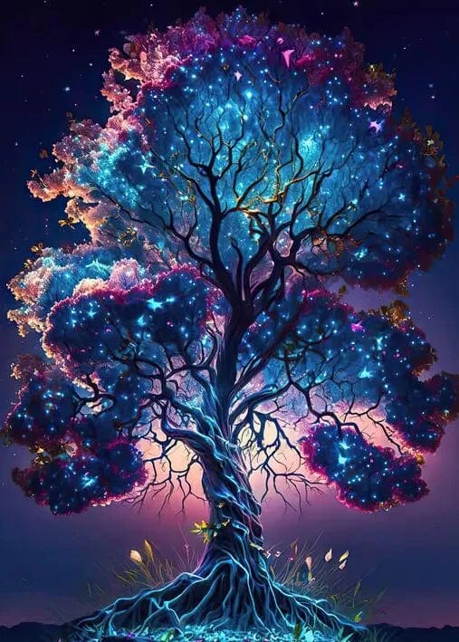 Canvanation PF20897 / 60x80cm Sans Cadre Affiche Éclat Sylvestre : La Majesté de l'Arbre de Vie