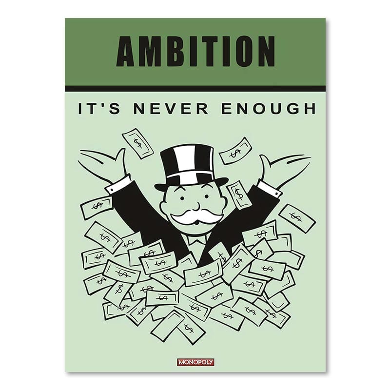 Canvanation 21x30cm / TM0003-05 Monopoly Affiche Motivation