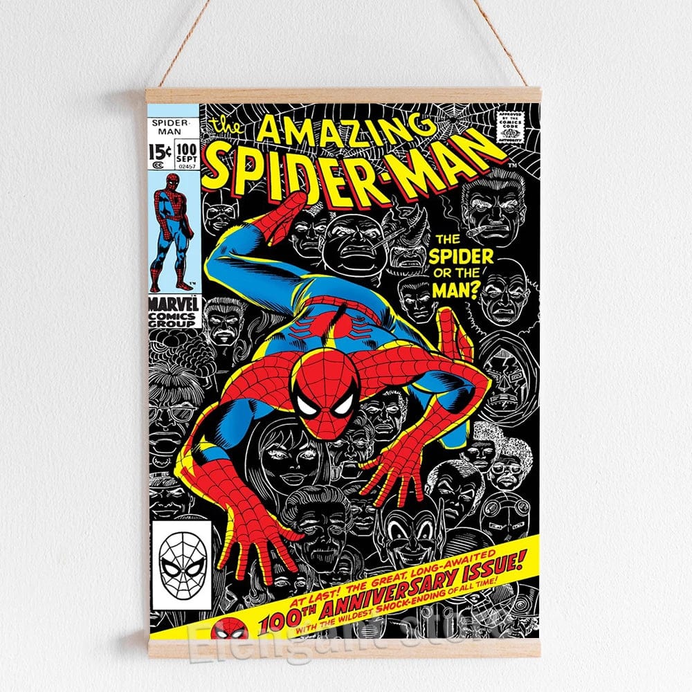 Canvanation Poster Marvel Vintage 100th 200th 300th Edition Spider-Man Comic Cover