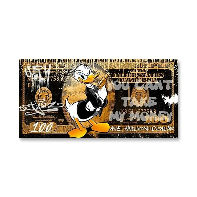 Canvanation SW8706 / 55x110 cm Affiche Pop Art Picsou Billet De Banque
