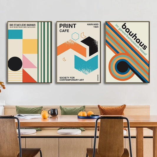 Canvanation Affiche Peinture Moderne Bauhaus