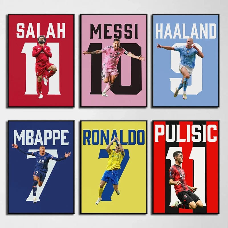 Canvanation Affiche Football - Numéro De Joueur
