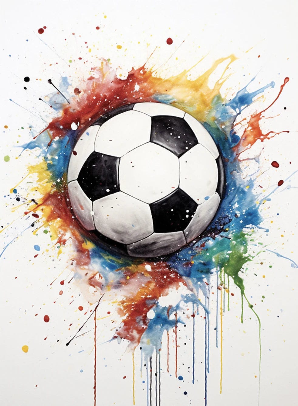 Canvanation 4 / 50x70cm Affiche Football Graffiti Pop Art