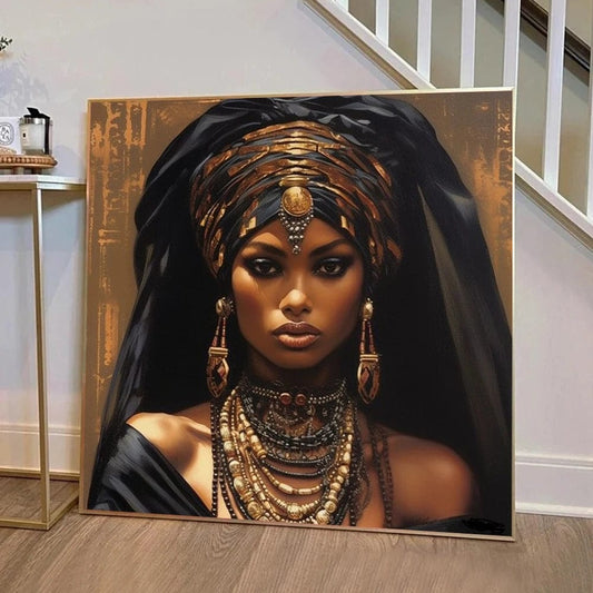 Canvanation Affiche Femme Africaine Tribu
