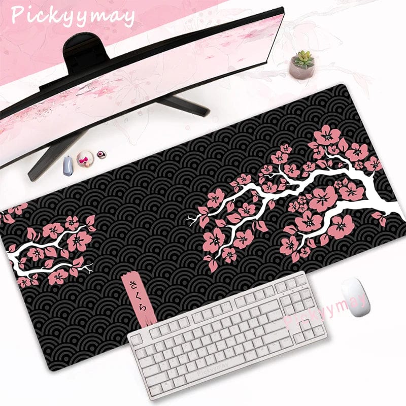 Canvanation WA00351 SAKURA (1) / 400x900x2mm Tapis De Souris - Rose Cerisier Fleurie