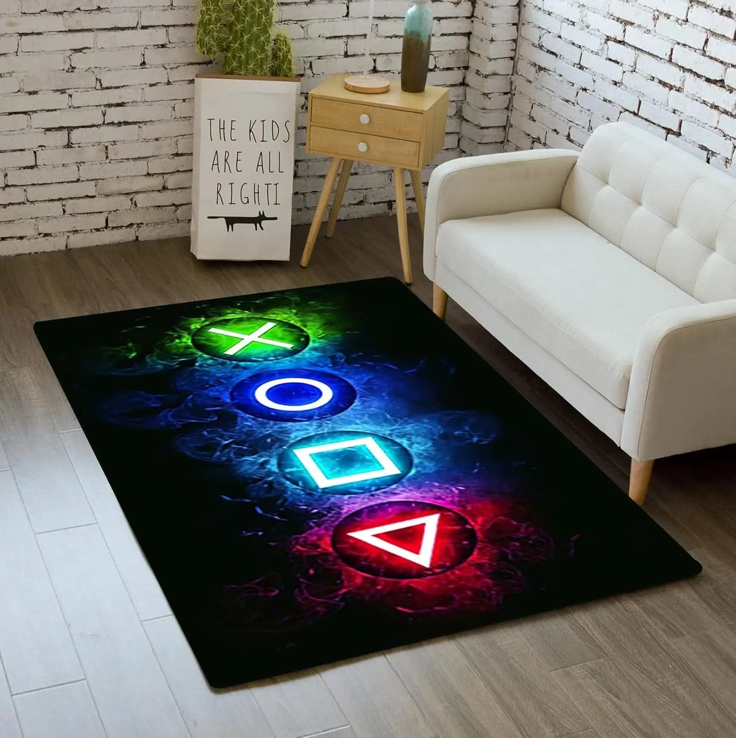 Canvanation 01 / 80x160cm 32x63inch Tapis De Chambre Gamer Manette