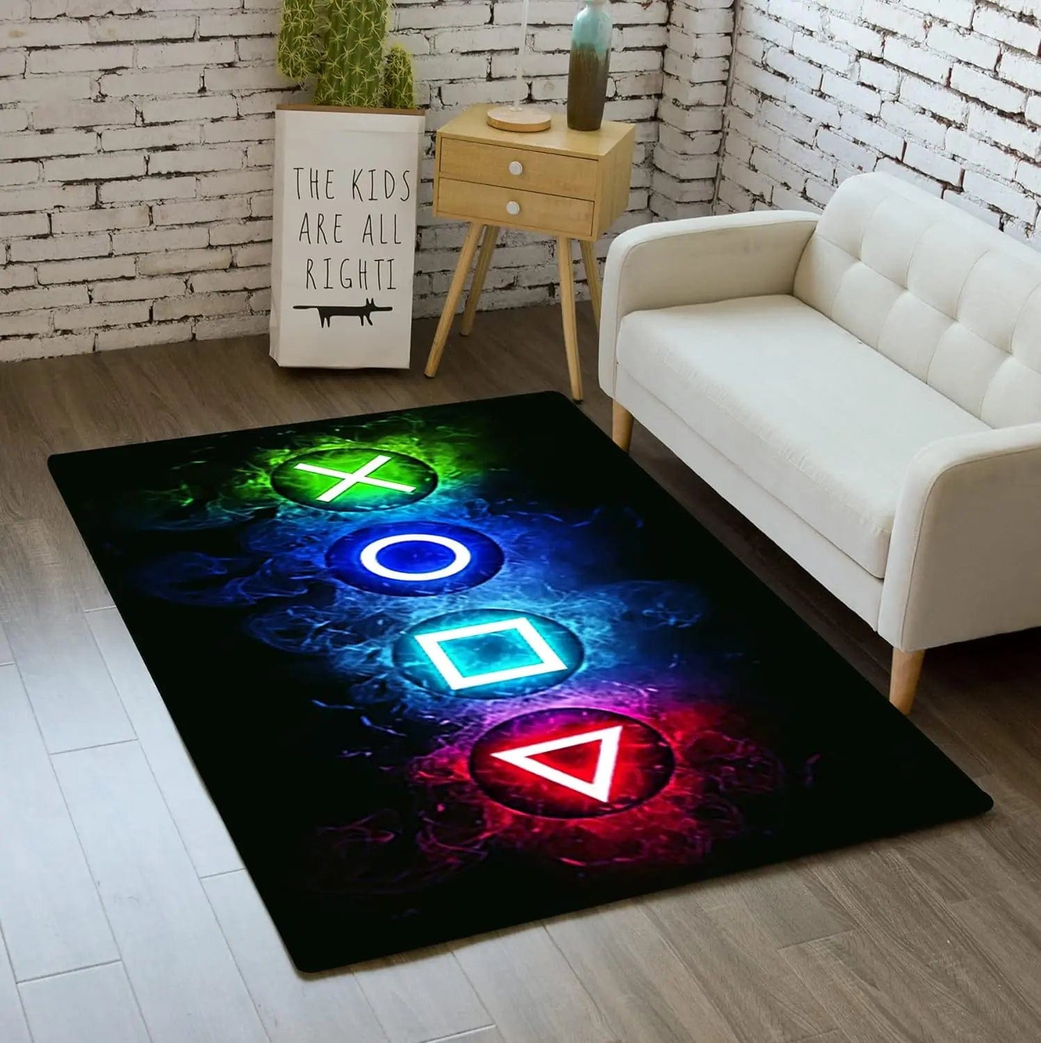 Canvanation 01 / 80x160cm 32x63inch Tapis De Chambre Gamer Manette