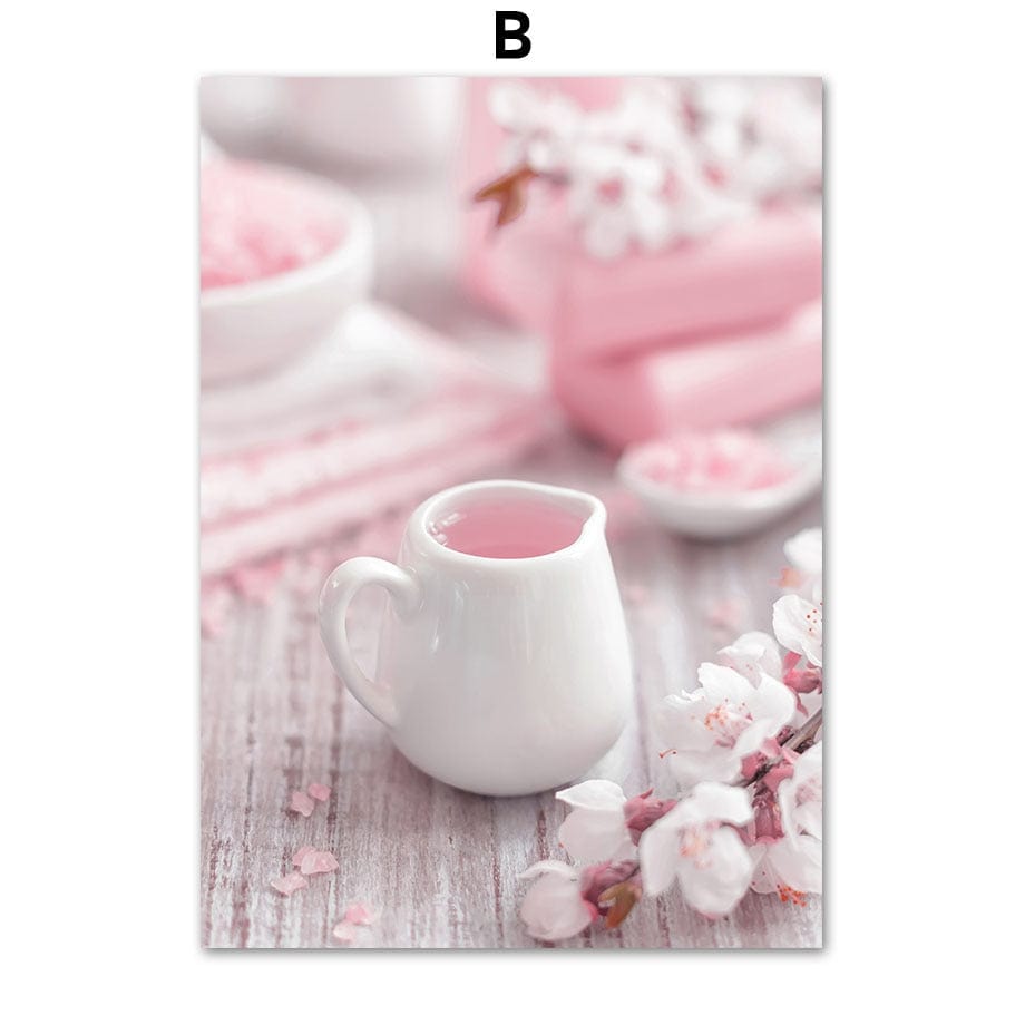 Canvanation A2 40X60 cm / B Affiche Cheval Fleur de cerisier
