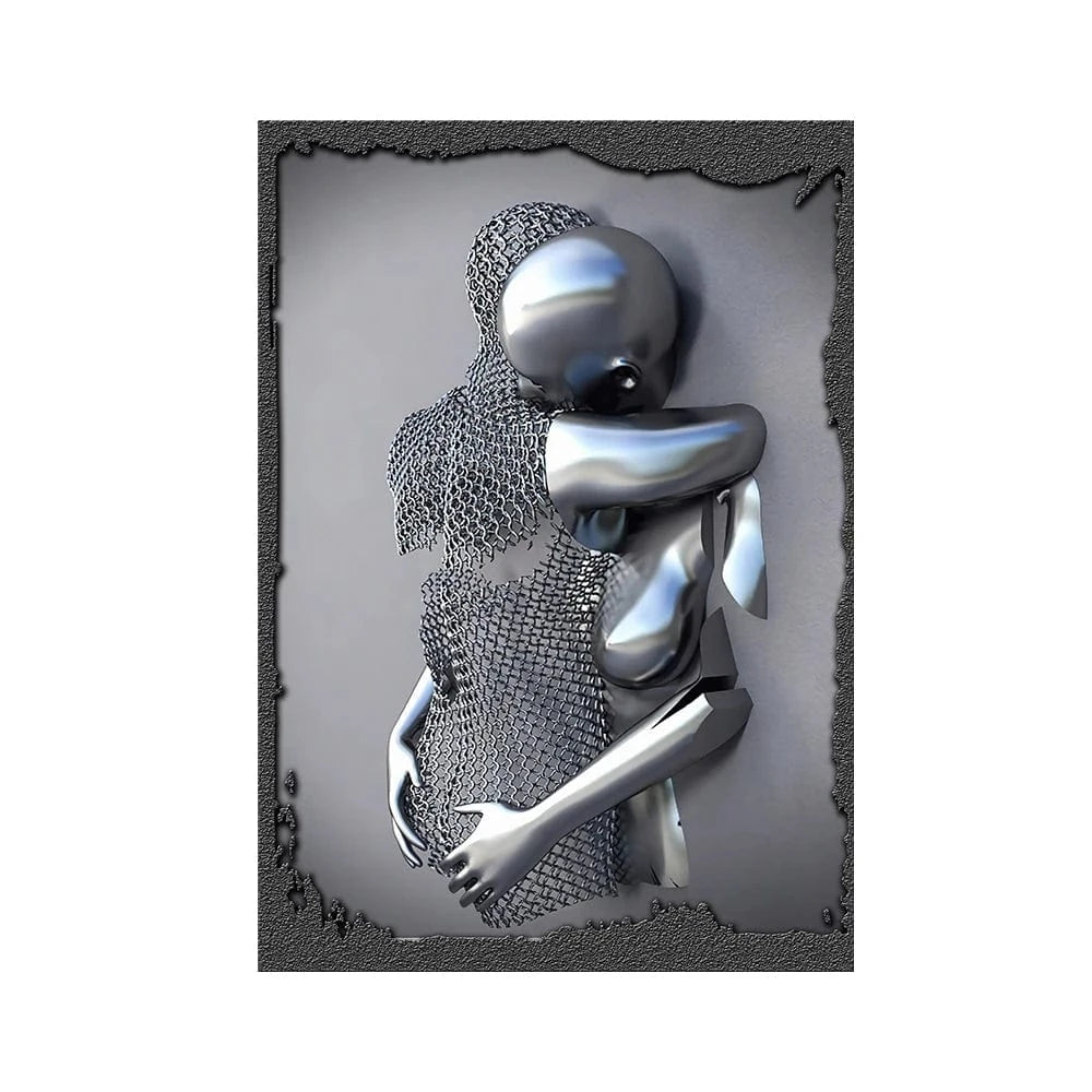 Canvanation 60x90cm / QP10224-D-1 Affiche Statue Romantique Couple