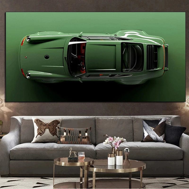 Canvanation Affiche Voiture Porsche Accroché Au Mur