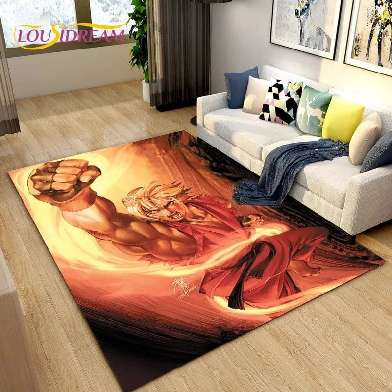 Canvanation Tapis De Chambre - Street Fighter Retro Game Gamer