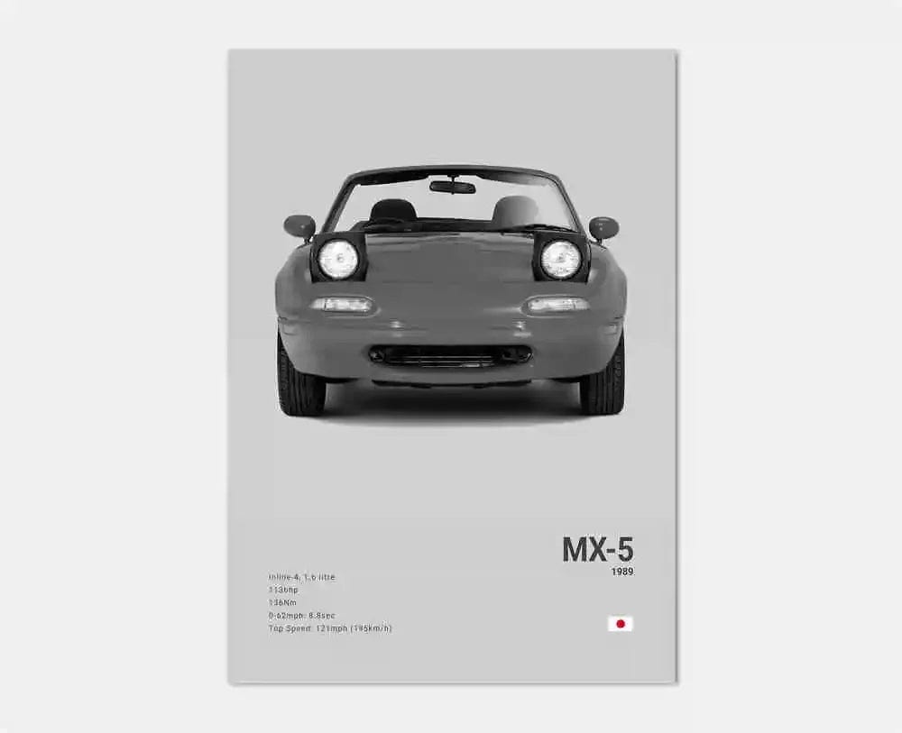 Canvanation 2 / 50x70cm Affiche Voiture Pop Noir Et Blanc Japon