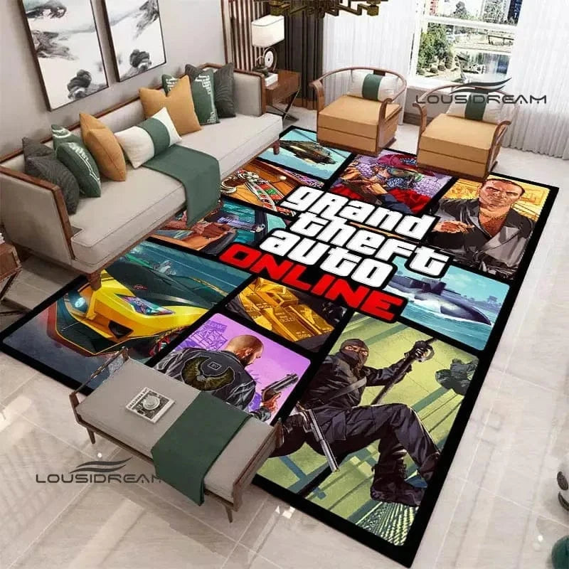 Canvanation 9 / 120x160cm Tapis de Chambre GTA