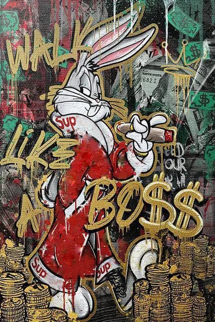 Canvanation PF12437 / 50x70cm Affiche Graffiti Fashion Mickey Mouse
