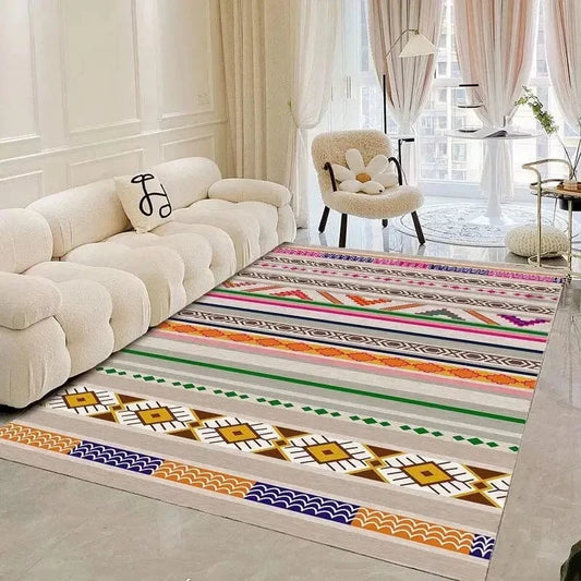 Canvanation flannel-8 / custom contact us Tapis Berbère rectangulaire style bohème – Motifs marocains & floraux 3D
