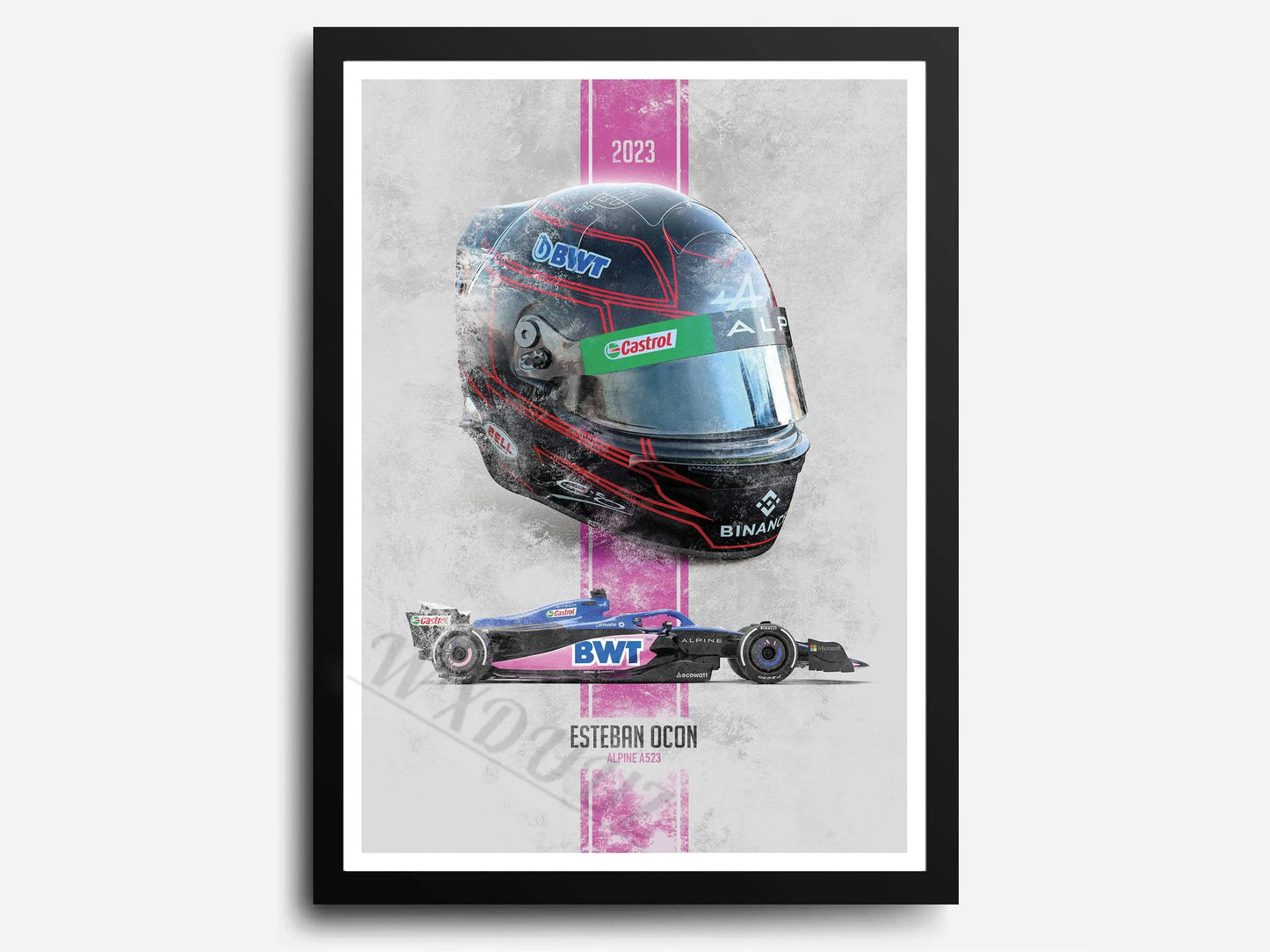 Canvanation 7 / 40x50cm Affiche 2023 Saison Retro Formule 1 80S