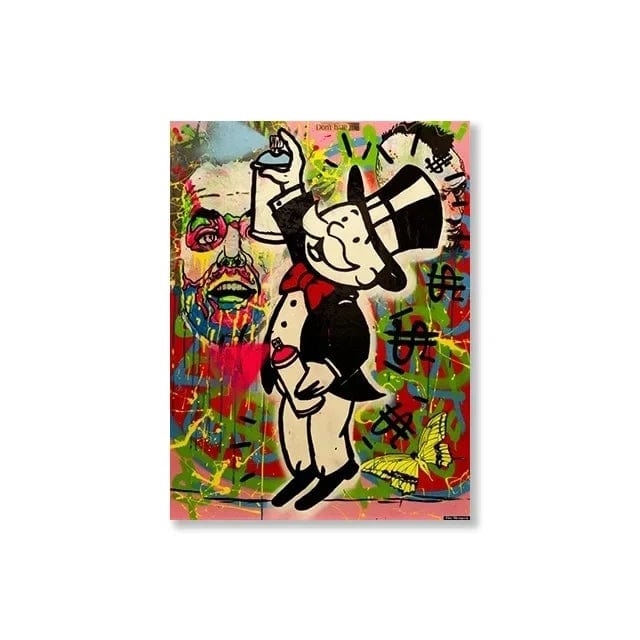 Canvanation 15 / 30X40cm Affiche Moderne Monopoly Alec Pop Art