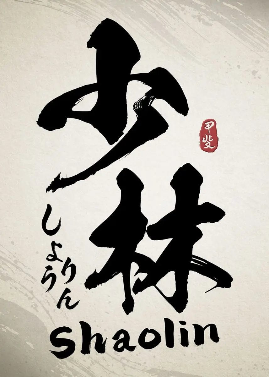 Canvanation 70X100cm / 16 Affiche Japonaise Calligraphie Chinoise Wushu Kanji