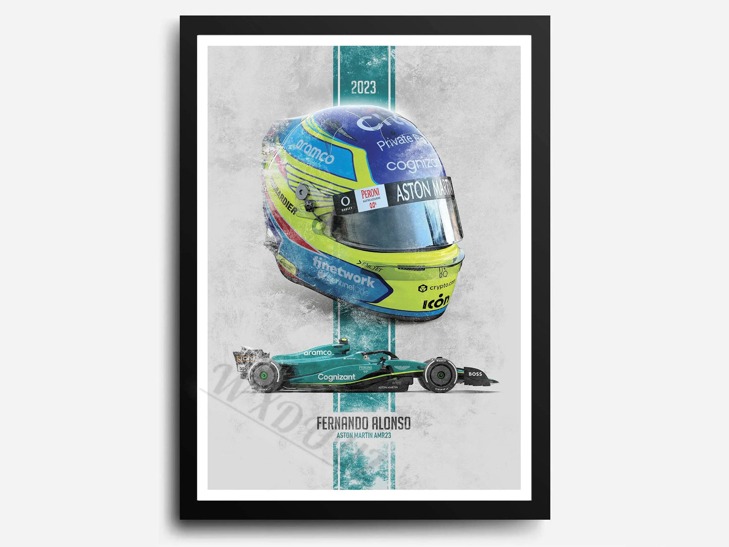 Canvanation 6 / 40x50cm Affiche 2023 Saison Retro Formule 1 80S