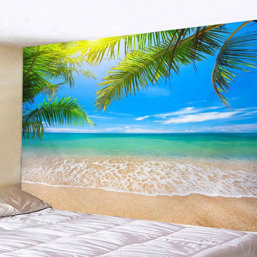 Canvanation Tapisserie Paysage Naturel de Plage