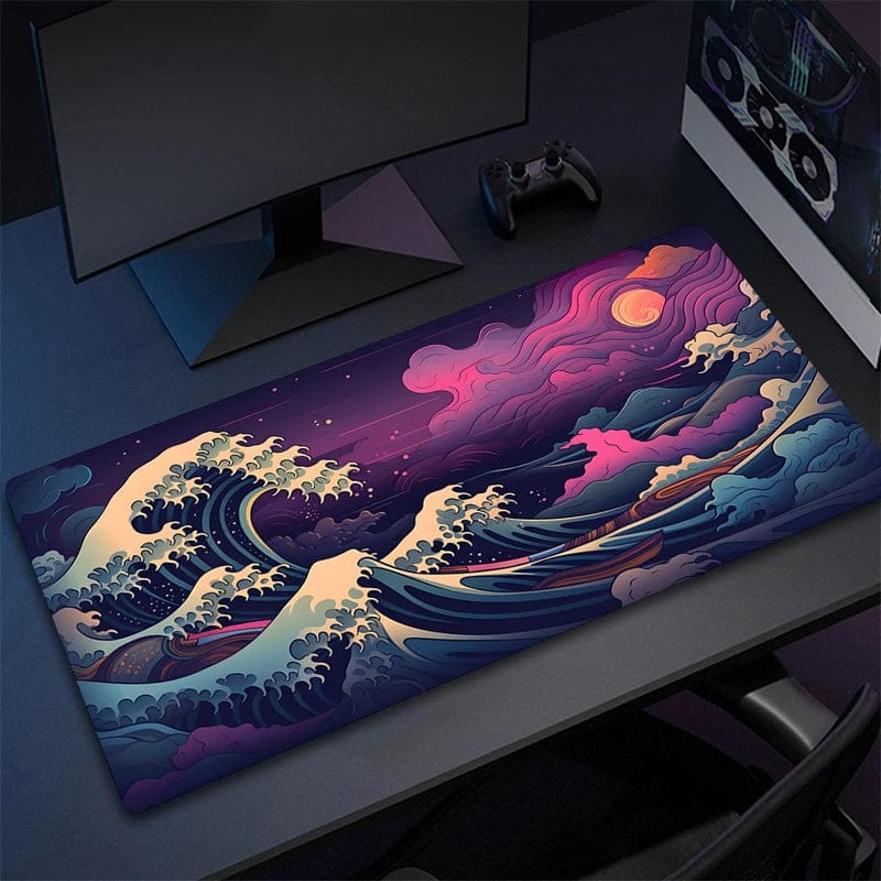 Canvanation A3357 / 900x400x2mm Tapis De Souris - Paysage Vague Japonaise