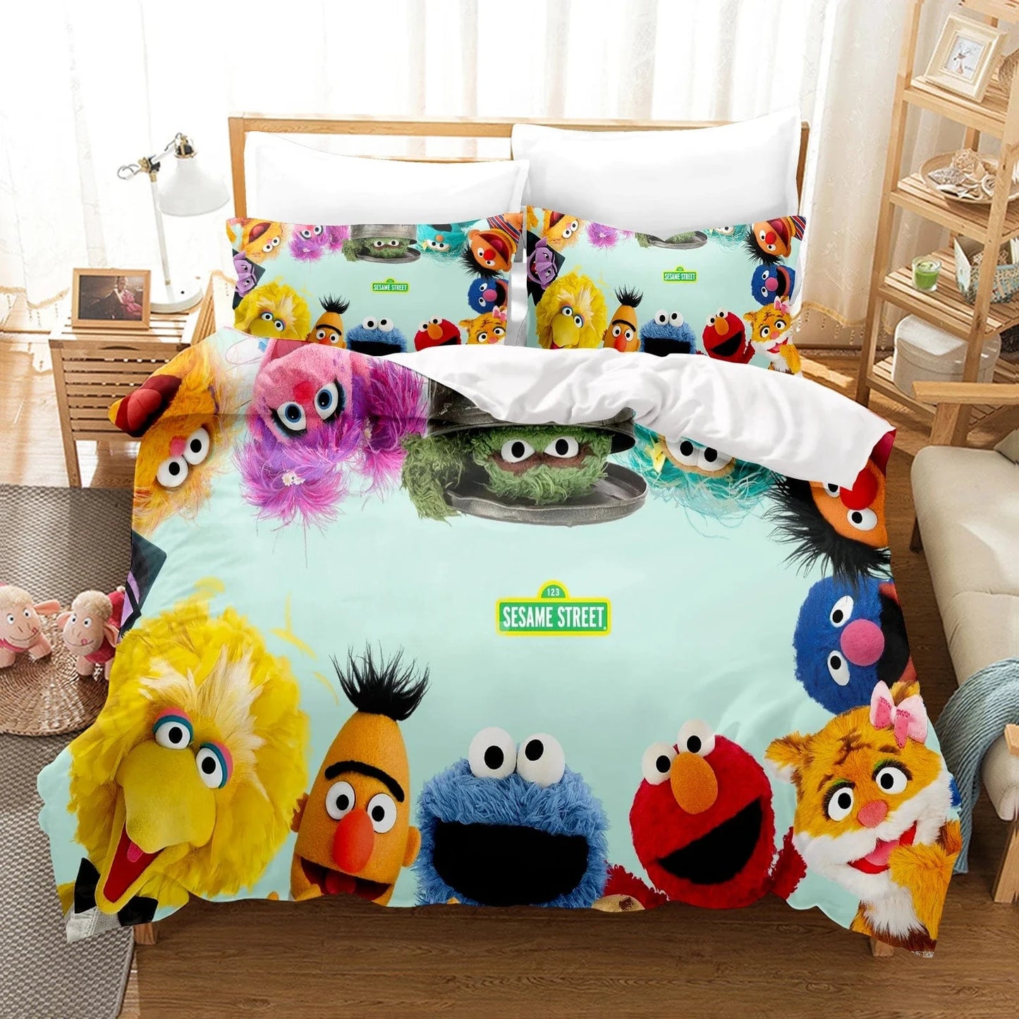 Canvanation 4 / 200x200cm / CHINA Housse De Couette - Sesame Street