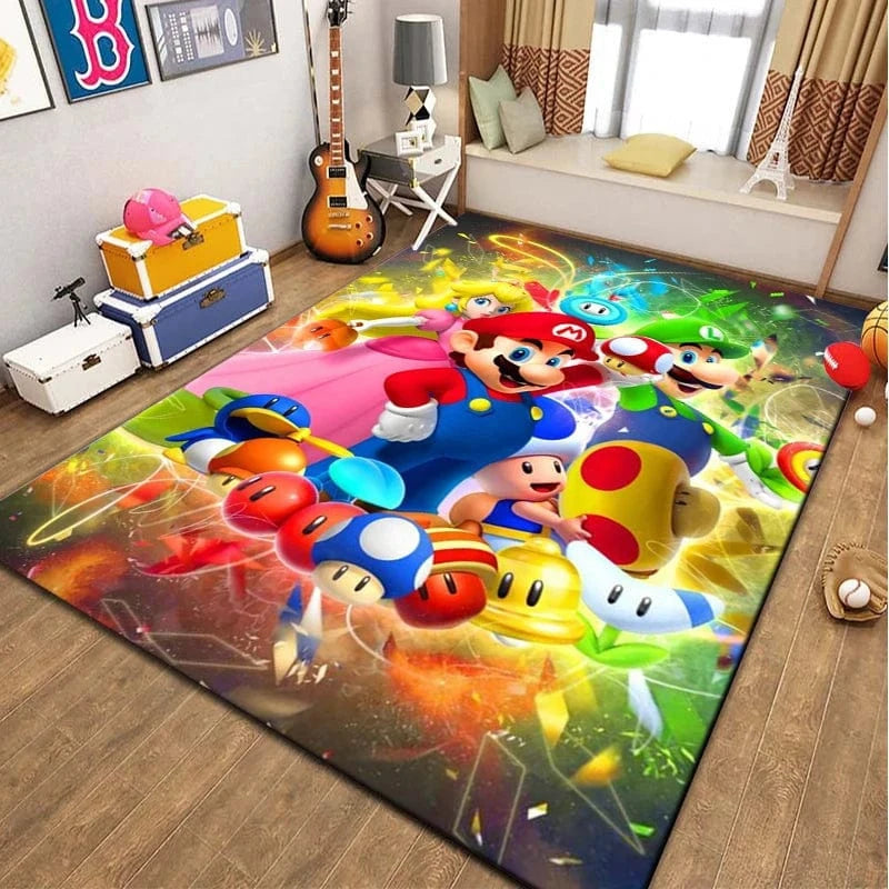 Canvanation Style I / 70x100cm (28x39in) Tapis De Chambre - 3D Super Mario Bros HD