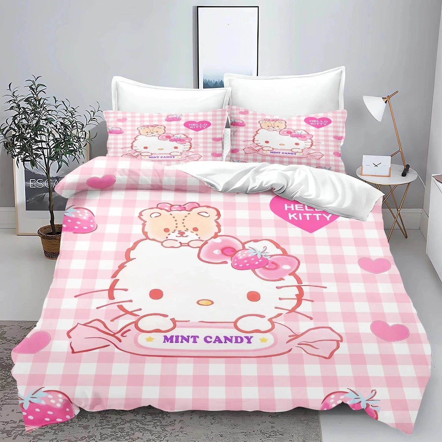 Canvanation 8 / 135x200cm Housse De Couette - Hello Kitty 3D